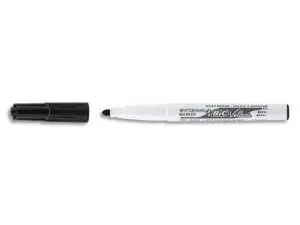 MARQUEUR BIC VELLEDA 1741 EFFAÇABLE POINTE OGIVE TRACÉ 2MM ENCRE CÉTONE FORMAT STYLO GRANDE LONGÉVITÉ NOIR