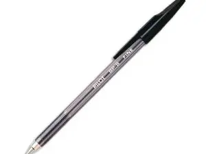 STYLO-BILLE PILOT BP-S ÉCRITURE FINE 0.3MM ENCRE DOUCE POINTE INDÉFORMABLE RECHARGEABLE CORPS TRANSLUCIDE COLORIS NOIR