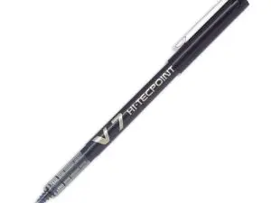 STYLO PILOT V7 ÉCRITURE MOYENNE 0.7MM CLIP MÉTAL ENCRE LIQUIDE NIVEAU VISIBLE POINTE INDÉFORMABLE TRAIT 0.5 MM COL NOIR