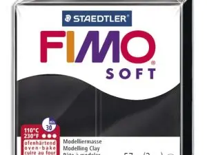 PÂTE À MODELER FIMO SOFT COLORIS NOIR PAIN 57G
