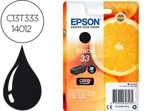 CARTOUCHE EPSON T3331 JET D'ENCRE ORANGE CLARIA COULEUR NOIR