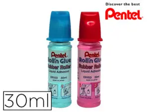 COLLE PENTEL ER153 INODORE FLACON 30ML COLORIS ASSORTIS BLEU ET ROSE PRÉSENTOIR DE 24 UNITÉS