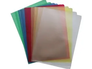 POCHETTE COIN ELBA POLYPROPYLÈNE GRAINÉ TRANSPARENT 12/100E A4 CAPACITÉ 25F COLORIS ASSORTIS BOÎTE 100 UNITÉS