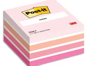 BLOC-NOTES POST-IT 76X76MM 450F REPOSITIONNABLES COLORIS ROSE PASTEL