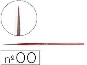 PINCEAU LIDERPAPEL BOIS VIROLE CHROMÉE AQUARELLE Nº00