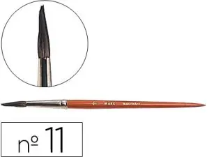 PINCEAU LIDERPAPEL BOIS VIROLE CHROMÉE AQUARELLE Nº11