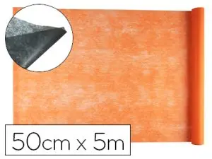 TISSU NON TISSÉ LIDERPAPEL COSTUMES ACCESSOIRES CHEMIN DE TABLE ROULEAU 0.42X5M COLORIS ORANGE