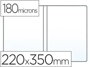 POCHETTE PVC PORTE-DOCUMENTS 18/100E 220X350MM COLORIS TRANSPARENT