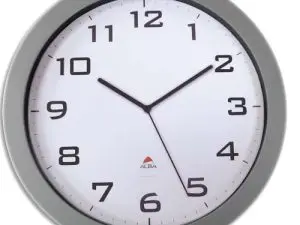 HORLOGE ALBA GRAND FORMAT CLASSIQUE QUARTZ 3 AIGUILLES RONDE CADRAN ABS 38CM DIAMÈTRE PILE 1.5V NON FOURNIE