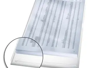 5 POCHETTES COIN LEITZ À SOUFFLET PVC TRANSPARENT SOUPLE GRAINÉ 224X310MM 170 MICRONS CAPACITÉ 200F