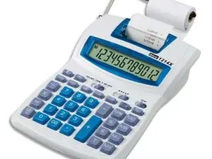 CALCULATRICE IBICO 1214X IMPRIMANTE 12 CHIFFRES TOUCHE MARGE BÉNÉFICIAIRE 152X218X55MM 445G IMPRESSION BICOLORE