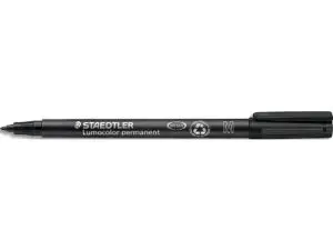 STYLO-FEUTRE STAEDTLER LUMOCOLOR PERMANENT POINTE MOYENNE MULTI-SUPPORTS SÉCHAGE IMMÉDIAT RÉSISTANT EAU COLORIS NOIR