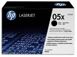 TONER LASER HP 05X CE505X POUR LASERJET P2035/2055D/DN COULEUR NOIR HAUTE CAPACITÉ 6500P