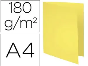 CHEMISE EXACOMPTA FOREVER CARTE SEMI RIGIDE RECYCLÉE 240X320MM 180G COLORIS JAUNE LOT 100 UNITÉS