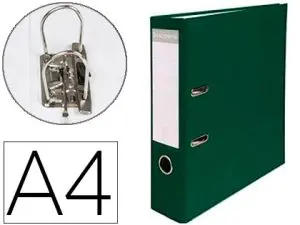 CLASSEUR LEVIER EXACOMPTA A4 POLYPROPYLÈNE 22/10E DOS 80MM COLORIS VERT FONCÉ