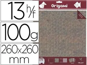 PAPIER PLIAGE OZ INTERNATIONAL ORIGAMI 260X260MM 100G/M2 DOUBLE FACE DÉCOR DINOSAURES COLORIS ASSORTIS 12F