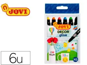 CRAIE CIRE JOVI DÉCOR GLASS TOUTES SUPERFICIES NON POREUSES NON PERMANENTE ÉTUI 6 UNITÉS