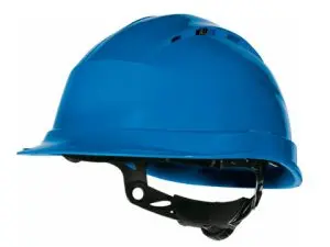 CASQUE DELTAPLUS CHANTIER VENTILÉ ANTI-UV POLYPROPYLÈNE SERRAGE ROTOR AJUSTABLE +50ºC/-30ºC COLORIS BLEU