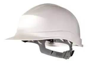 CASQUE DELTAPLUS CHANTIER ZIRCON 1 POLYÉTHYLÈNE SERRAGE GLISSIÈRE +50ºC/-10ºC ISOLEMENT ÉLECTRIQUE COLORIS BLANC