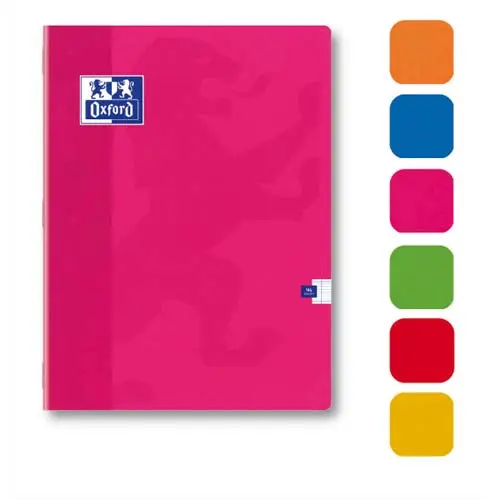 CAHIER PIQUÉ OXFORD COUVERTURE PELLICULÉE LAVABLE A4+ 24X32CM 96 PAGES 90G SÉYÈS
