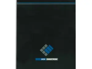 BLOC BUREAU CONQUERANT SEPT DIRECTION AGRAFÉ EN TÊTE COUVERTURE NOIR VERNI 210X297MM 70G 5X5 200PAGES DÉTACHABLES