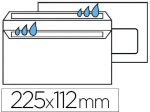 ENVELOPPE GPV DL+ 112X225MM 90G ADHÉSIVE FERMETURE RAPIDE SÉCURISÉE DÉFINITIVE FENÊTRE 45X100MM BLANCHE BOÎTE 100 UNITÉS