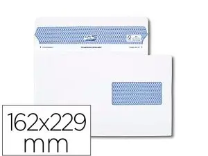 ENVELOPPE GPV C5 162X229MM 90G ADHÉSIVE FERMETURE RAPIDE SÉCURISÉE DÉFINITIVE FENÊTRE 45X100MM BLANCHE BOÎTE 100 UNITÉS