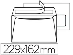ENVELOPPE GPV C5 162X229MM 90G ADHÉSIVE FERMETURE RAPIDE SÉCURISÉE DÉFINITIVE FENÊTRE 45X100MM BLANCHE BOÎTE 500 UNITÉS