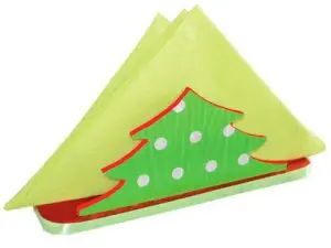 PORTE-SERVIETTES CULTURE CLUB À DÉCORER FORME SAPIN MDF 16X5X6CM