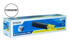 TONER LASER EPSON S050187 C13S050187 COULEUR JAUNE HAUTE CAPACITÉ 4000P