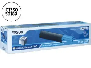 TONER LASER EPSON S050159 C13S050189 COULEUR CYAN HAUTE CAPACITÉ 4000P