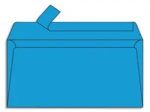 ENVELOPPE CLAIREFONTAINE POLLEN DL 110X220MM 120G COLORIS BLEU TURQUOISE PAQUET 20 UNITÉS