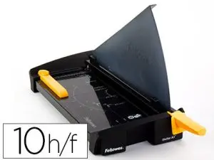 CISAILLE FELLOWES STELLAR A4 CAPACITÉ COUPE 20F PRESSE MANUELLE PROTECTION SAFECUT COUPE RABATTABLE 127X374X603MM