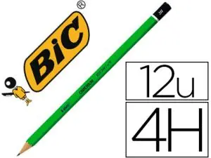 CRAYON GRAPHITE BIC CRITÉRIUM 550 4H BOIS HEXAGONAL TÊTE TREMPÉE BAGUÉE EXCELLENTE TAILLABILITÉ