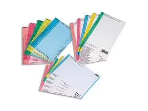 ÉTIQUETTE L'OBLIQUE EN BRISTOL POUR DOSSIERS AZ ARMOIRES ÉTIQUETTES Nº9 COLORIS ASSORTIS PACK 10 PLANCHES