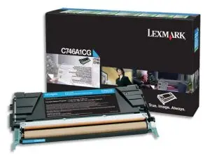 TONER LASER LEXMARK C746A1CG POUR C746/C748 COULEUR CYAN 7000P