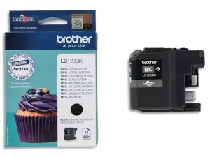 CARTOUCHE BROTHER JET D'ENCRE LC123BK COULEUR NOIR 600P