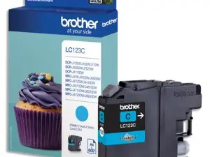 CARTOUCHE BROTHER JET D'ENCRE LC123C COULEUR CYAN 600P