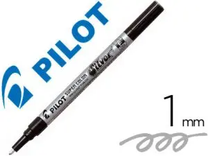 MARQUEUR PILOT FEUTRE PERMANENT ENCRE MÉTALLIQUE POINTE FINENON BISEAUTÉE POLYACÉTATE 4MM ARGENT