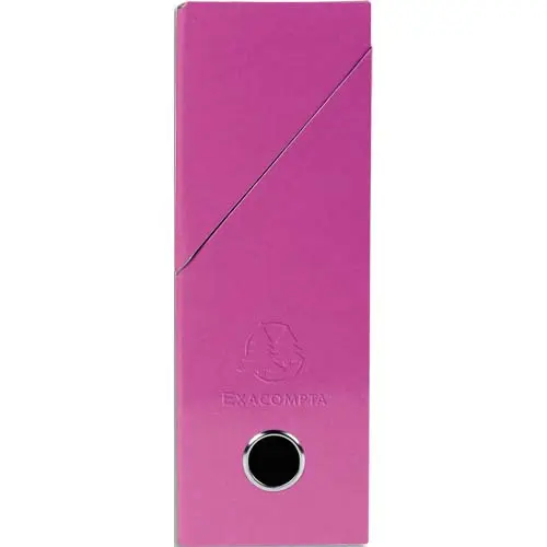 BOITE TRANSFERT EXACOMPTA IDERAMA CARTON RECOUVERT 15/10E 25X33CM DOS 90MM ROSE
