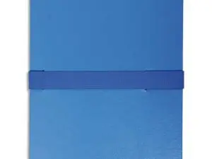 CHEMISE EXACOMPTA RABAT EN PIED BALACRON A4 DOS EXTENSIBLE 13CM SANGLE SCRATCH COLORIS BLEU