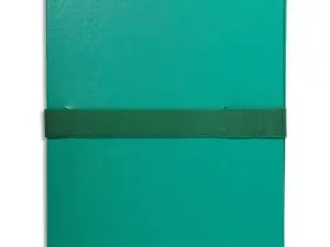CHEMISE EXACOMPTA RABAT EN PIED BALACRON FORMAT A4 24X32CM DOS EXTENSIBLE 13CM SANGLE SCRATCH COLORIS VERT