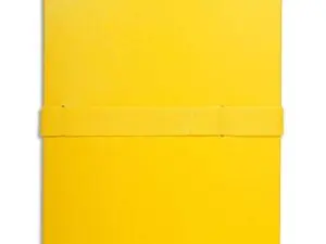 CHEMISE EXACOMPTA RABAT EN PIED BALACRON A4 DOS EXTENSIBLE 13CM SANGLE SCRATCH COLORIS JAUNE