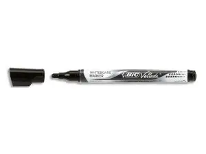 MARQUEUR BIC VELLEDA POCKET EFFAÇABLE POINTE OGIVE TRACÉ 3MM ENCRE LIQUIDE BASE ALCOOL FORMAT POCHE NOIR