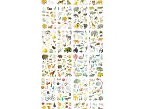 MINI STICK MAILDOR 21X16CM 12 THEMES VARIES SACHET 48       PLANCHES 1692 UNITES