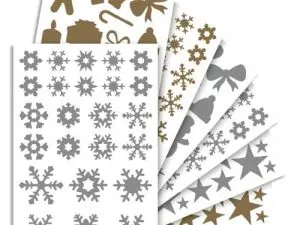 GOMMETTE MAILDOR MOTIFS NOEL ASSORTIS COLORIS OR ET ARGENT 550 UNITES