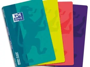 CARNET AGRAFÉ OXFORD OPENFLEX COUVERTURE POLYPROPYLÈNE 9X14CM 96 PAGES 90G 5X5MM