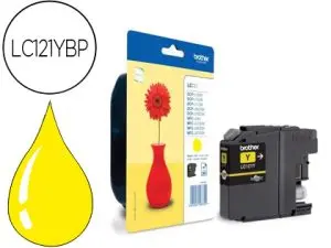 CARTOUCHE BROTHER LC121YBP JET D'ENCRE DCP-J100/J105/J132/J152/J552/J752/MFC-J245/J470/J650/J870