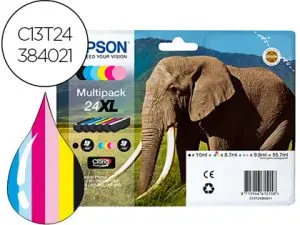 CARTOUCHE EPSON 24XL EXPRESSION PHOTO HAUTE CAPACITÉ XP-55/XP-750/XP-760/XP-850/XP-860