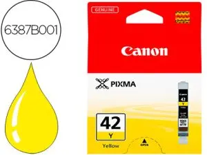 CARTOUCHE CANON JET D'ENCRE CLI-42Y CANON PIXMA PRO-100/100S COLORIS JAUNE 600P